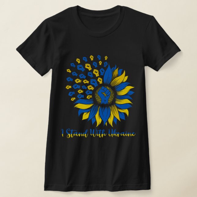 T-shirt Soutenez L'Ukraine Je Prends Position Avec L'Ukrai (Poser)