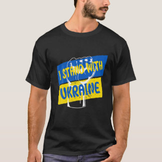 T-shirt Soutenez L'Ukraine Je Prends Position Avec L'Ukrai