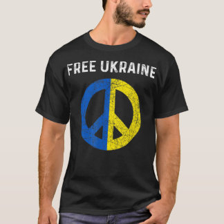 T-shirt Soutenez l'Ukraine Je suis avec le drapeau de l'Uk