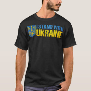 T-shirt Soutenez l'Ukraine Je suis avec le drapeau de l'Uk