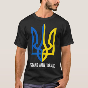 T-shirt Soutenez l'Ukraine Je suis avec le drapeau de l'Uk