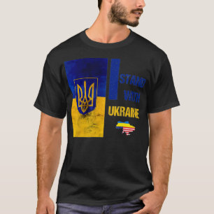 T-shirt soutenez l'Ukraine Je suis avec l'Ukraine ukrainie