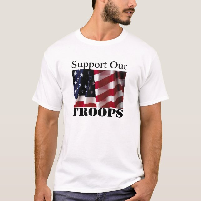 T-SHIRT SOUTENEZ NOS TROUPES (Devant)