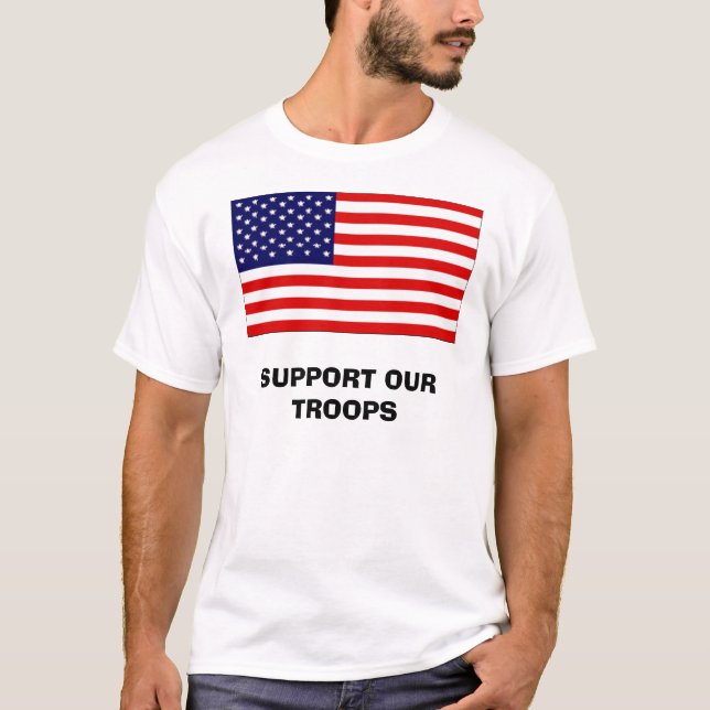 T-SHIRT SOUTENEZ NOS TROUPES (Devant)