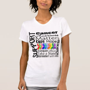 T-shirt Soutenez toute la conscience de cancers