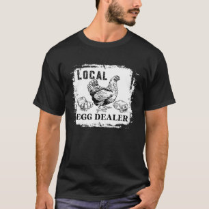 T-shirt Soutenez vos éleveurs d'oeufs locaux Fermiers  Pou