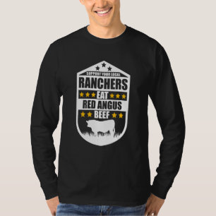T-shirt Soutenez Vos Éleveurs Locaux Mangez Du Bœuf Fermie