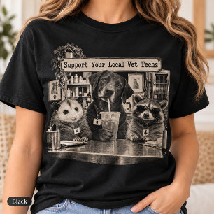 T-shirt Soutenez vos techniciens vétérinaires locaux Raton