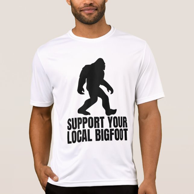 T-shirt Soutenez Votre Amoureux De Bigfoot Local (Devant)