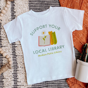 T-shirt Soutenez Votre Bibliothèque Locale Personnalisé