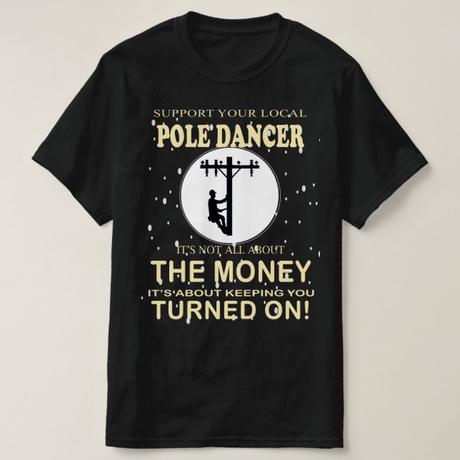 T-shirt Soutenez votre danseur Funny Lineman (Design devant)