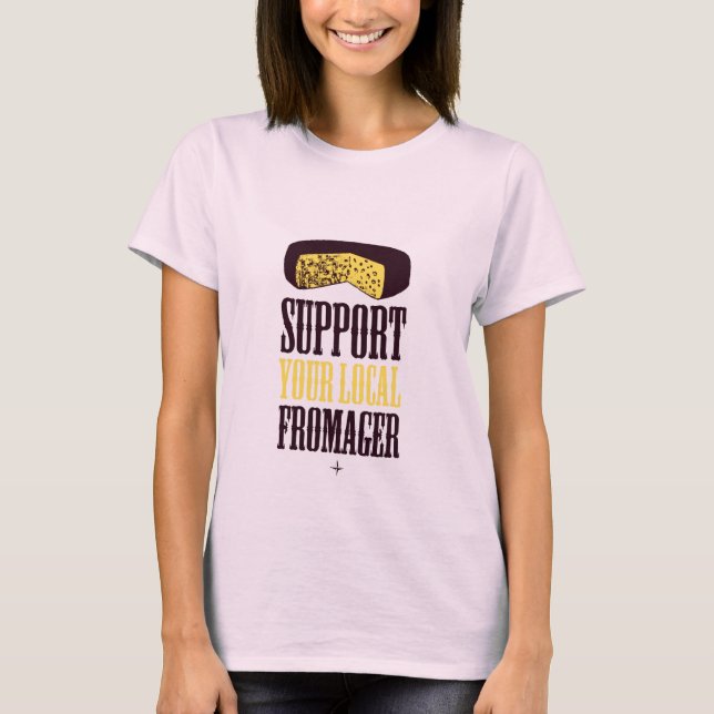 T-shirt Soutenez votre Tee Bio Fromager local (Devant)