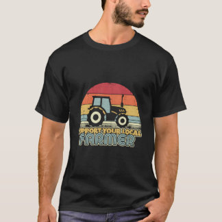T-shirt Soutenez votre tracteur fermier local