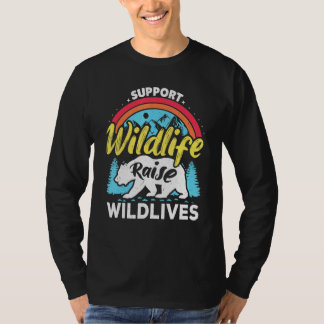 T-shirt Soutenir la faune élever les garçons enfants sauva