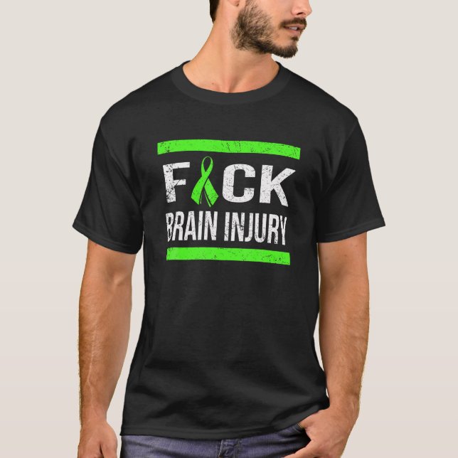 T-SHIRT SOUTENIR LA SENSIBILISATION AU BLESSURE DU CERVEAU (Devant)