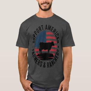 T-shirt Soutenir les agriculteurs et éleveurs américains L