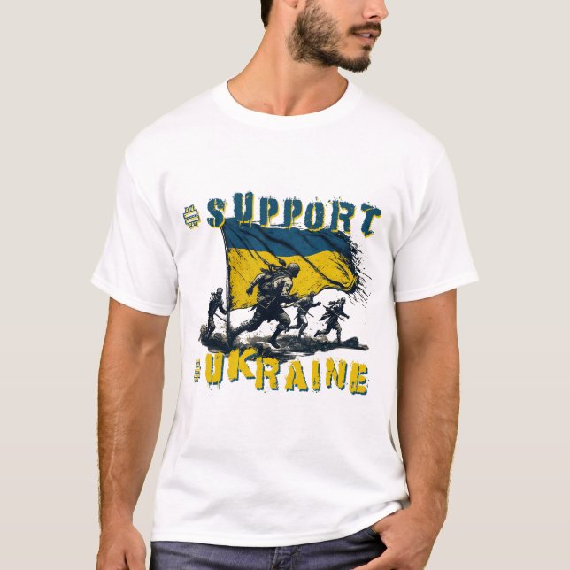 T-SHIRT SOUTENIR L'UKRAINE - SAUVER L'UKRAINE (Devant)