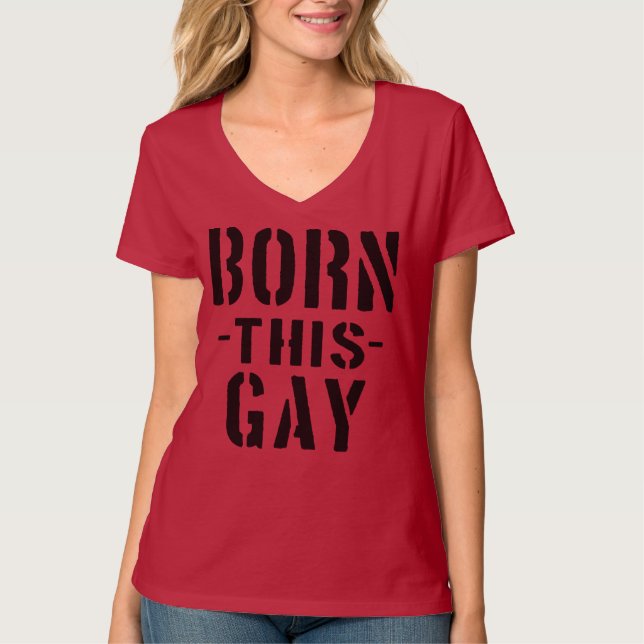 T-shirt SOUTENU CET HOMOSEXUEL ! La pièce en t des femmes (Devant)