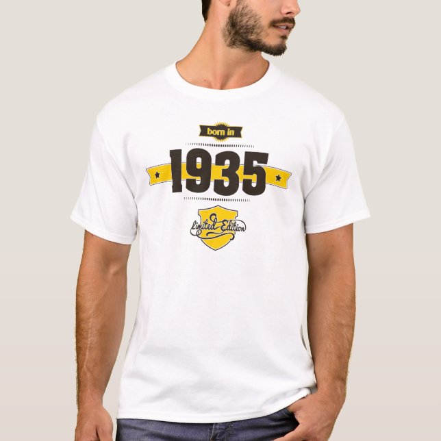 T-shirt soutenu en 1935 (choco&yellow) (Devant)