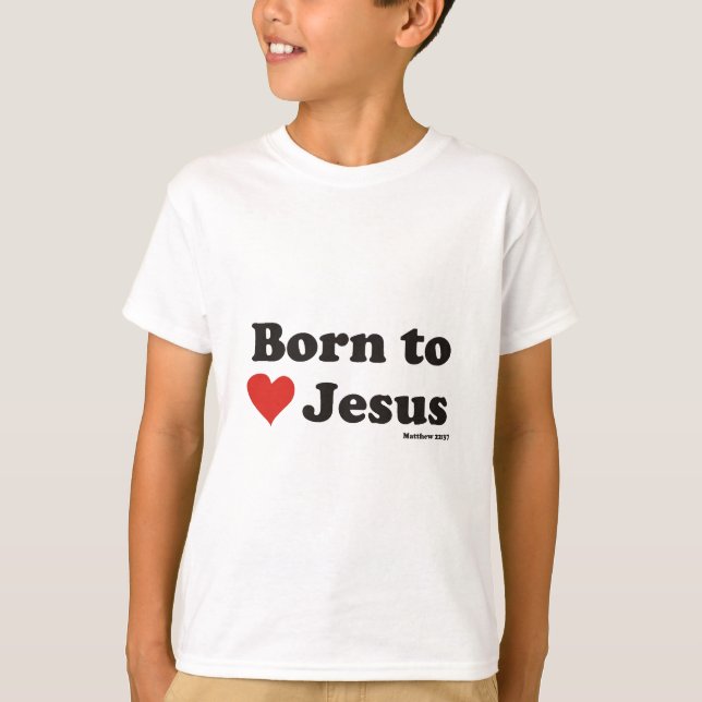 T-shirt Soutenu pour aimer Jésus (Devant)