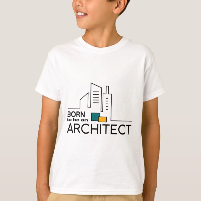 T-shirt Soutenu pour être un architecte (Devant)