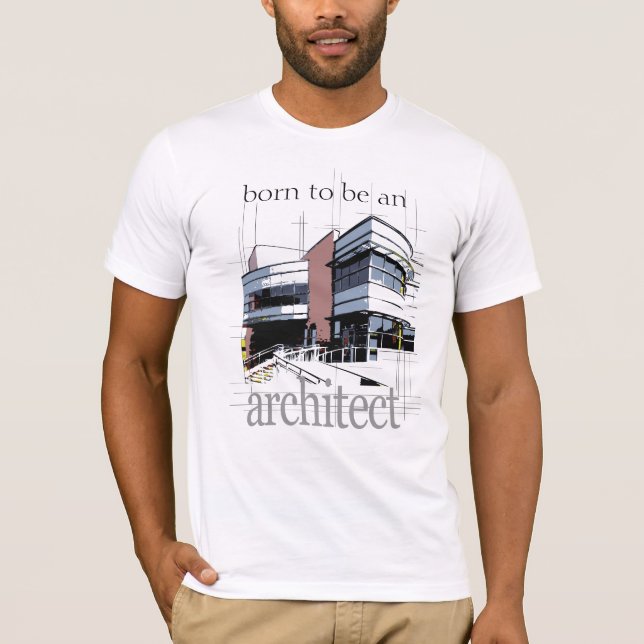 T-shirt Soutenu pour être un architecte (Devant)