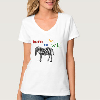 T-shirt Soutenu pour être zèbre sauvage