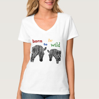 T-shirt Soutenu pour être zèbre sauvage