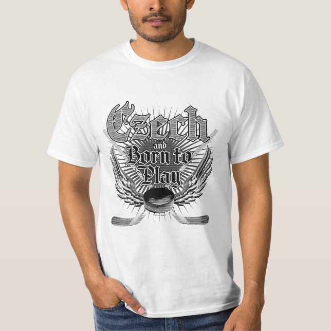 T-shirt Soutenu pour jouer (Tchèque) (Devant)