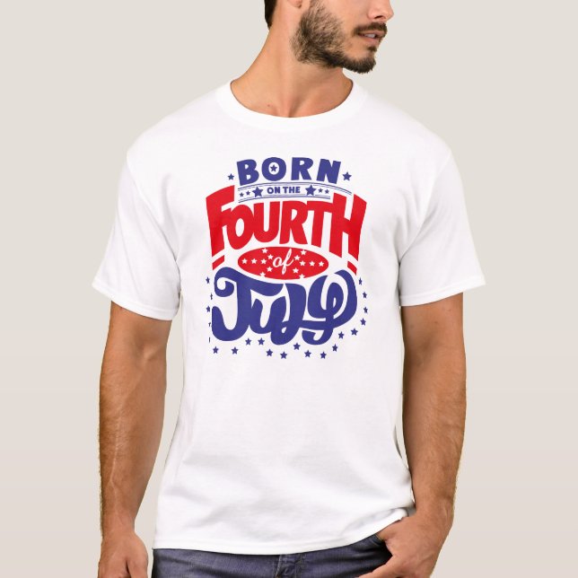 T-shirt Soutenu sur 4 juillet (Devant)