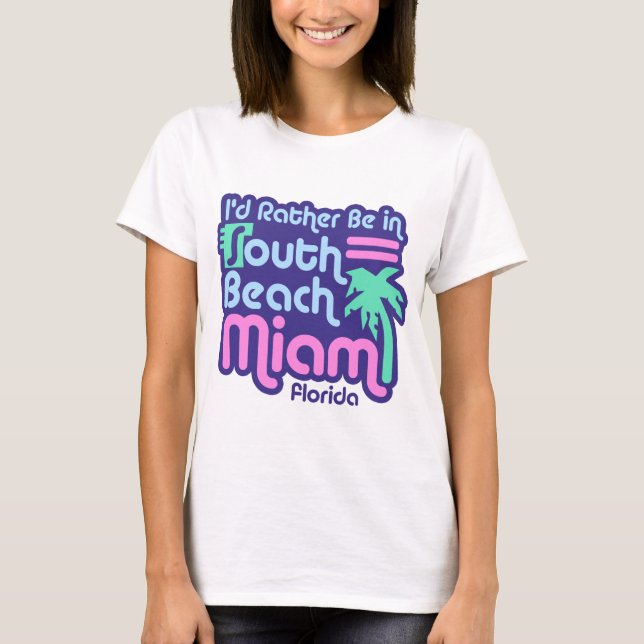 T-shirt South Beach Miami (Devant)