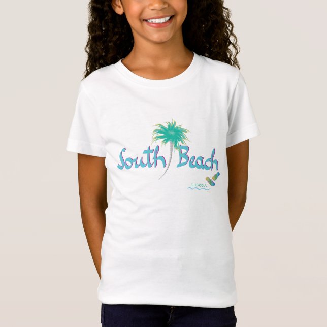 T-Shirt South Beach, Miami, Floride Flip Flops (Devant)