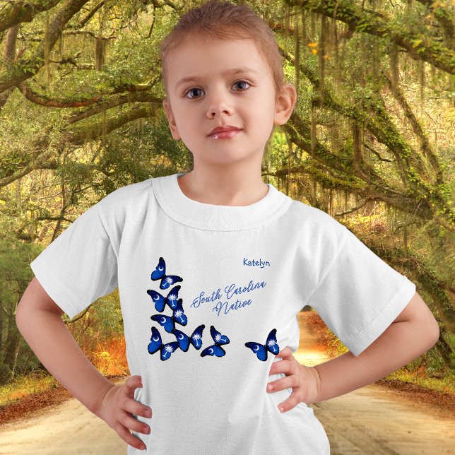 T-shirt South Carolina SC Native Née Personnalisée Enfants (Créateur téléchargé)