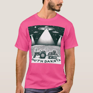 T-shirt South Dakota Night Skies Où La Terre Rencontre Le