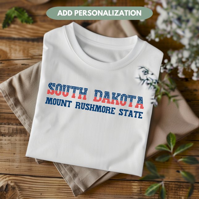 T-shirt South Dakota Patriotic Mount Rushmore State Custom (Créateur téléchargé)