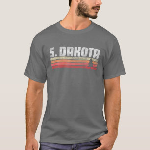 T-shirt South Dakota Retro Style Vintage Les années 70 80S
