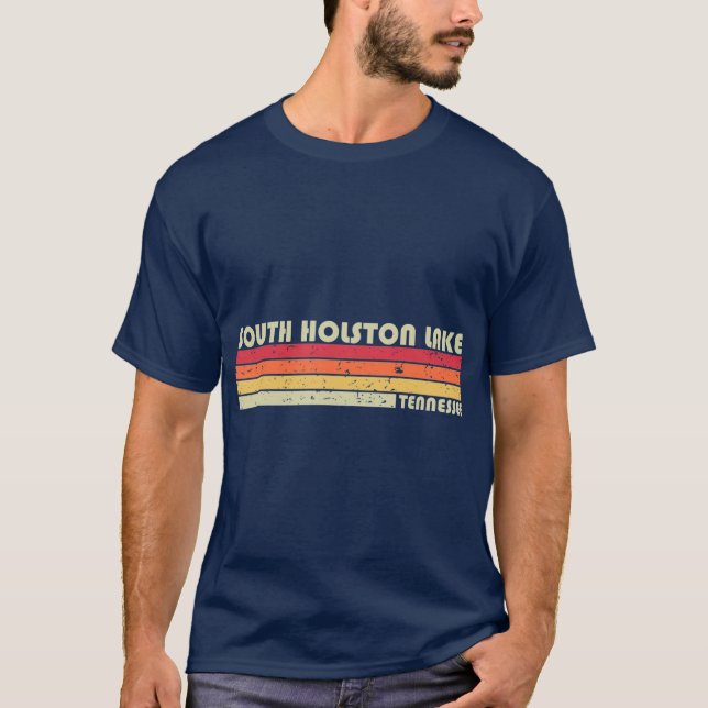 T-shirt SOUTH HOLSTON LAKE TENNESSEE Funny Fishing (Devant)
