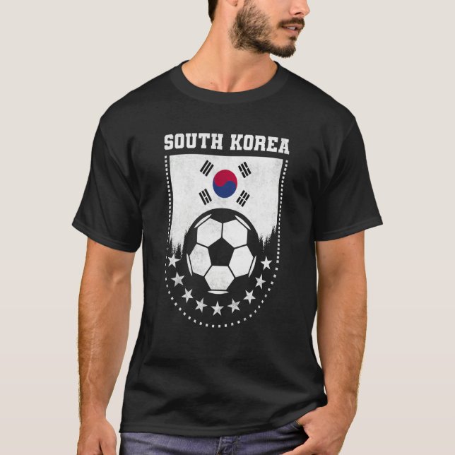 T-shirt South Korea Flag Soccer Fan (Devant)