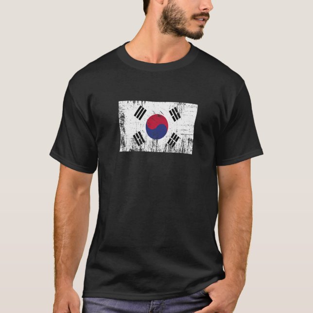 T-shirt South Korea Korean Flag  Football Fan Sports Adult (Devant)