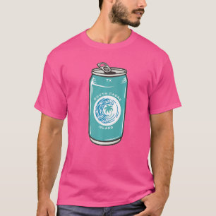 T-shirt South Padre Island Texas Tx Beach Bière Soda Can S