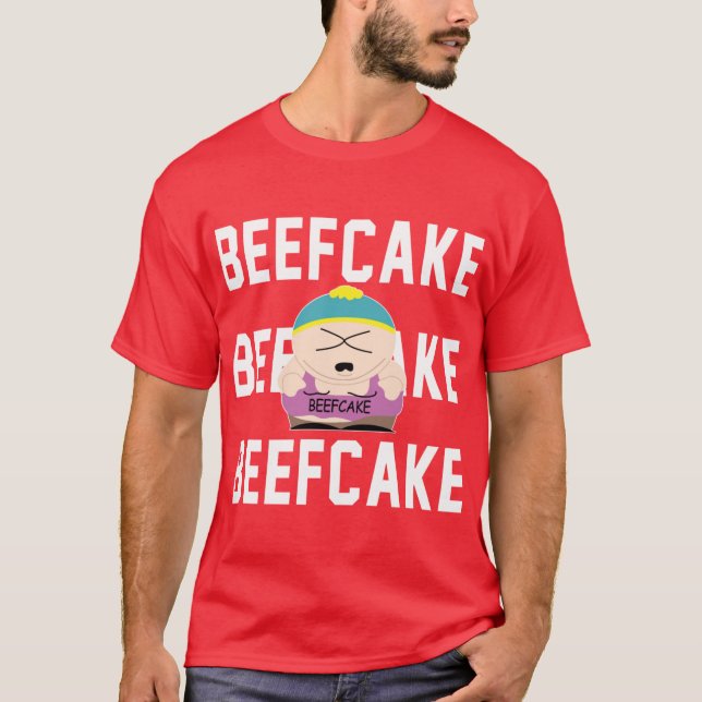 T-shirt South Park Eric Cartman Beefcake shirt etender ret (Devant)