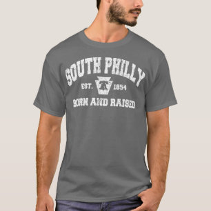 T-shirt South Philly Born et Raised Liberty Bell Philadel