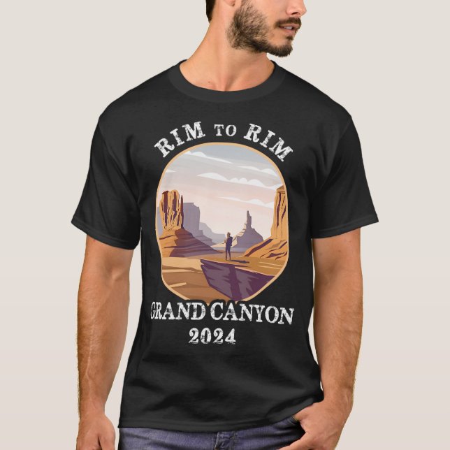 T-shirt South Rim To North Rim Grand Canyon National Park (Devant)