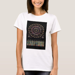 T-shirt South transept rose window depicting Christ in the
