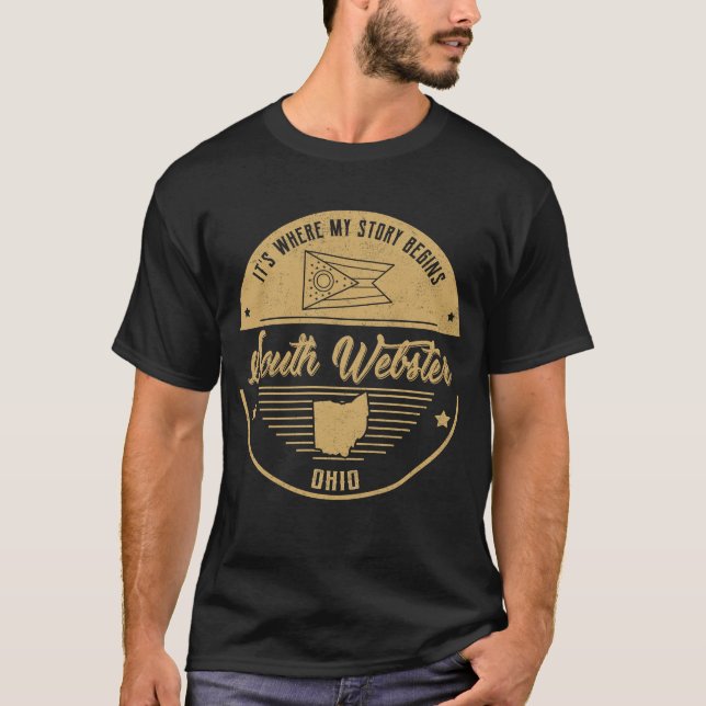 T-shirt South Webster Ohio C'est où mon histoire commence (Devant)