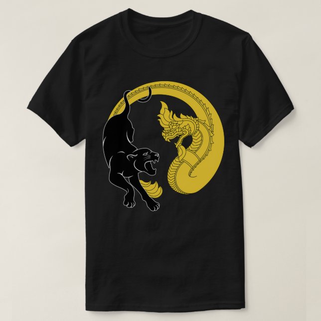 T-shirt Southeast Asian Yellow Peril Support Black Power  (Design devant)
