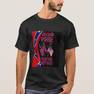 T-shirt Southern Pride American Flag Heritage Not Hate