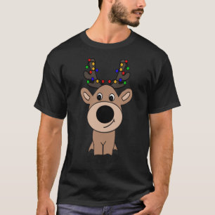 T-shirt SouthernDesignTees Cute Reindeer avec Noël Li