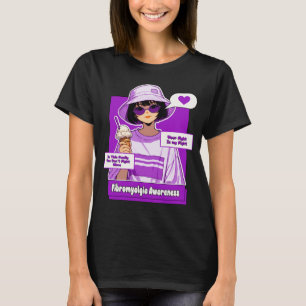 T-shirt Soutien à la famille Fibromyalgie jeune et élégant