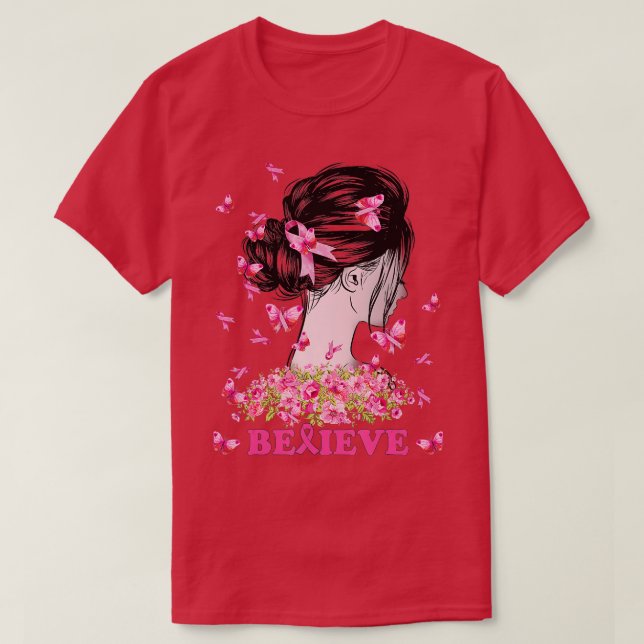 T-shirt Soutien à la sensibilisation des guerriers du canc (Design devant)